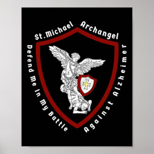 De aartsengel Michaël helpt me tegen Heimerhe Poster