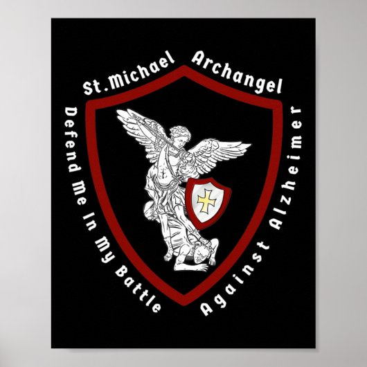 De aartsengel Michaël helpt me tegen Heimerhe Poster (Voorkant)