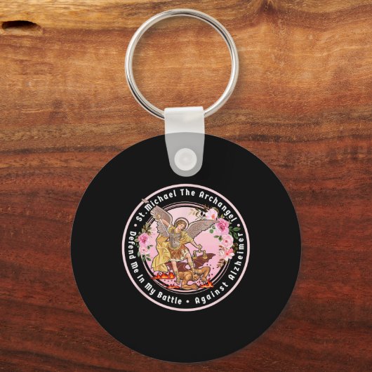 De aartsengel Michaël helpt me tegen Heimerhe Sleutelhanger (Voorkant)