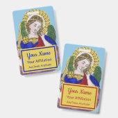 De aartsengel Michaël (M 009; Stijl 3) Badge (Voor- en achterkant)