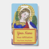 De aartsengel Michaël (M 009; Stijl 3) Badge (Achterkant)