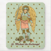 De aartsengel Michaël (RLS 12) (stijl 2) Muismat (Voorkant)