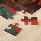 De aartsengel Michaël verslaat de draak Legpuzzel (Zijkant)