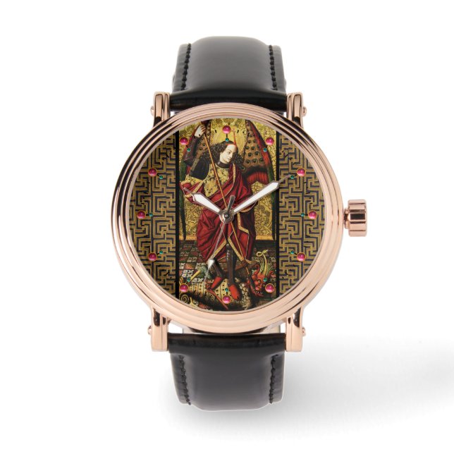 De aartsengel van Sint-Michiel verslaat de duivel Horloge (Voorkant)