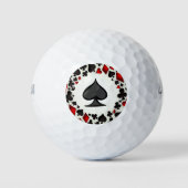 "De aas van schoppen" golfballen (Voorkant)