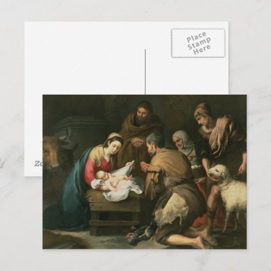 De aasgier van de schaaphersen, c.1650 briefkaart (Voorkant / Achterkant)