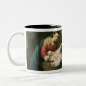 De aasgier van de schaaphersen, c.1650 tweekleurige koffiemok (Links)