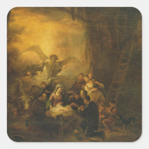 De aasgier van de schaaphersen, c.1650 vierkante sticker
