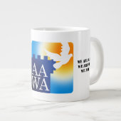 De AAWA-activisten mok. Grote Koffiekop (Voorkant rechts)