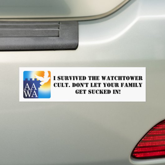 De AAWA-Bumpersticker Bumpersticker (Op auto)