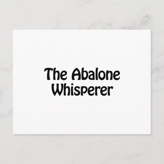 De Abalone-fluister Briefkaart (Voorkant)