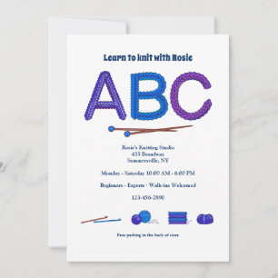 De ABC van Breien Uitnodiging