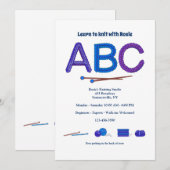 De ABC van Breien Uitnodiging (Voorkant / Achterkant)