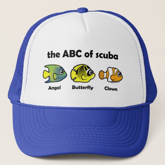 De ABC van Scuba Trucker Pet (Voorkant)