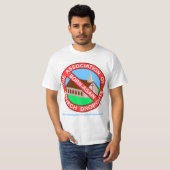 De ABCD-Logo en banner op wit t-shirt (Voorkant volledig)
