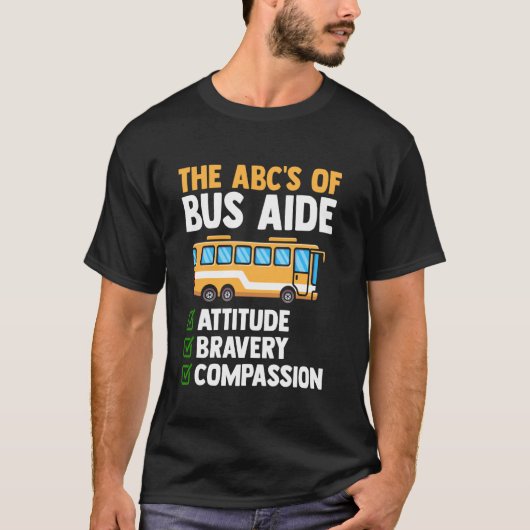 De Abc's Van Busassistent Attitude Moed Medeleven T-shirt (Voorkant)
