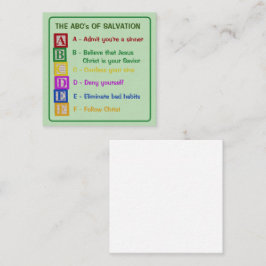 De ABC's van het heil Informatiekaartje