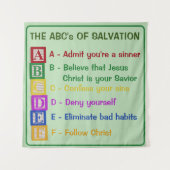 De ABC's van het heil Wandkleed (Voorkant)