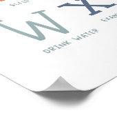 De ABC's van Zelfzorg BoHo Sociaal Emotioneel Poster (Hoek)