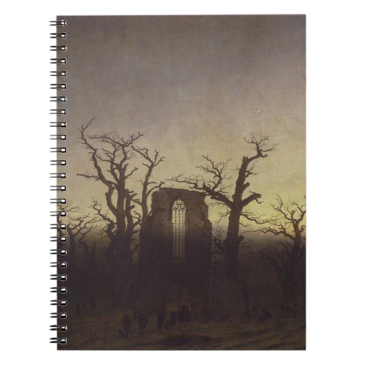 De abdij in Oakwood door Caspar David Friedrich Notitieboek (Voorkant)