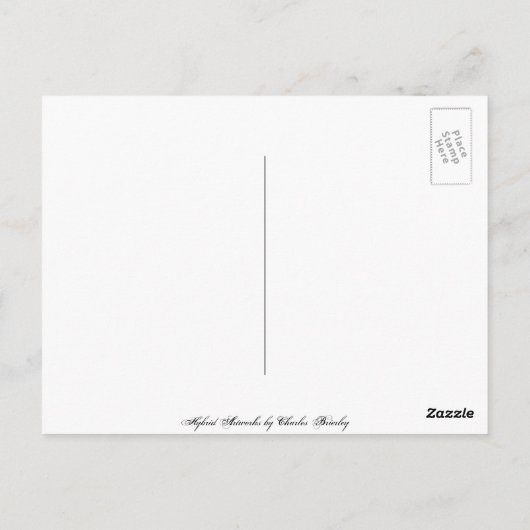 De Abdij van fonteinen Briefkaart (Achterkant)