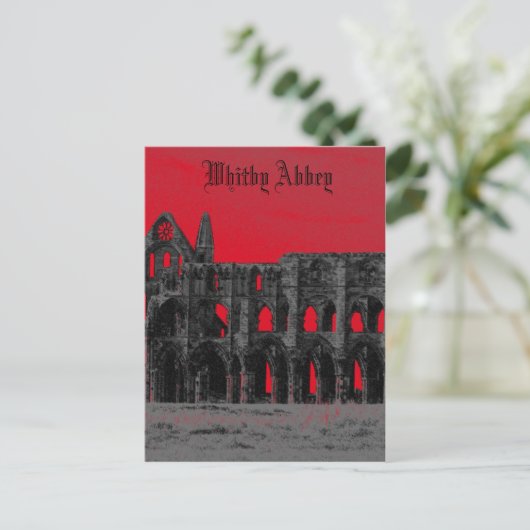 De Abdij van Whitby Briefkaart (Staand voorkant)