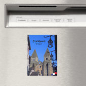 De abdijkerk Sainte-Foy in het dorp Conques Magneet (Insitu (Vaatwasser))