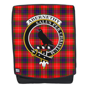 De Abernethy Clan Crest Tartan Rugtassen