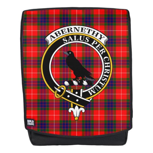 De Abernethy Clan Crest Tartan Rugtassen (Voorkant)
