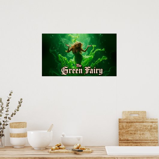 De Absint Green Fairy Poster (Keuken)