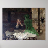 De Absintdrinker Poster (Voorkant)