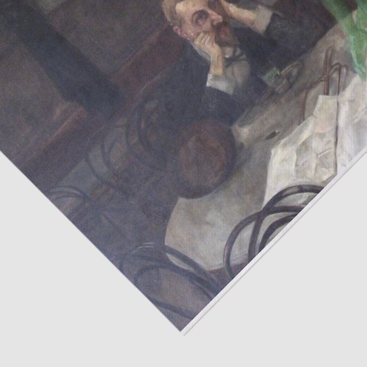 De Absinthe Drinker Tissuepapier (Detail)