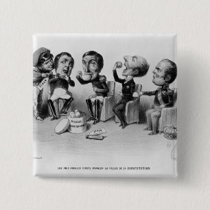 De Absolute Kings forceerde om de pil door te slik Vierkante Button 5,1 Cm