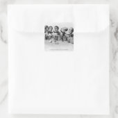 De Absolute Kings forceerde om de pil door te slik Vierkante Sticker (Tas)