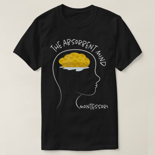 De Absorberende Mind Montessori T-shirt (Design voorkant)