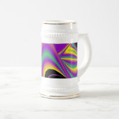 De Abstracte 3D Rainbowart Bierpul (Voorkant rechts)