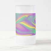 De Abstracte 3D Rainbowart Matglas Bierpul (Center)