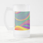 De Abstracte 3D Rainbowart Matglas Bierpul (Links)