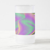 De Abstracte 3D Rainbowart Matglas Bierpul (Center)