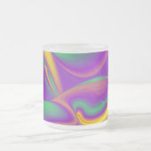 De Abstracte 3D Rainbowart Matglas Koffiemok (Center)