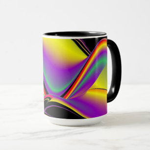 De Abstracte 3D Rainbowart Mok