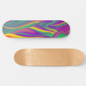 De Abstracte 3D Rainbowart Persoonlijk Skateboard (Horizontaal)