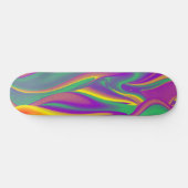 De Abstracte 3D Rainbowart Persoonlijk Skateboard (Horizontaal)