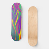 De Abstracte 3D Rainbowart Persoonlijk Skateboard (Voorkant)