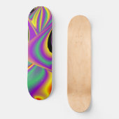 De Abstracte 3D Rainbowart Persoonlijk Skateboard (Voorkant)