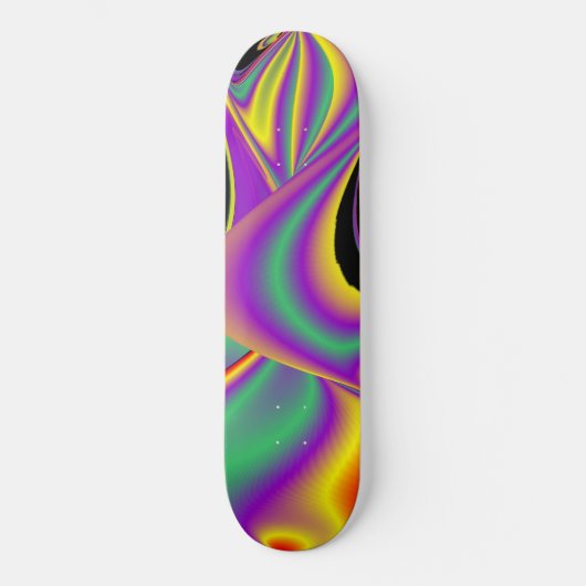De Abstracte 3D Rainbowart Persoonlijk Skateboard (Voorkant)