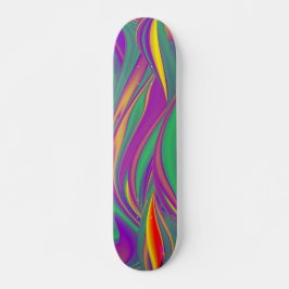 De Abstracte 3D Rainbowart Persoonlijk Skateboard