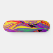 De Abstracte 3D Rainbowart Persoonlijk Skateboard (Horizontaal)