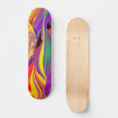 De Abstracte 3D Rainbowart Persoonlijk Skateboard (Voorkant)