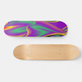 De Abstracte 3D Rainbowart Persoonlijk Skateboard (Horizontaal)